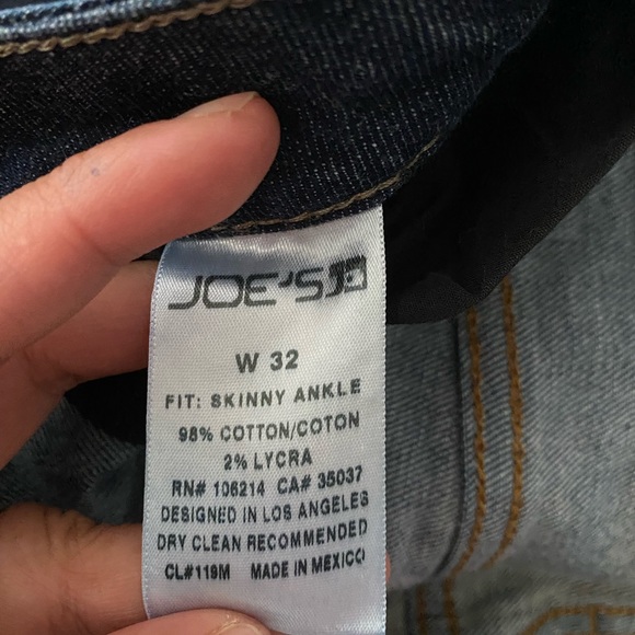 Joe's x Revolve Women's Skinny Ankle DarkWash Brilla Jeans. size 32 - Picture 6 of 7